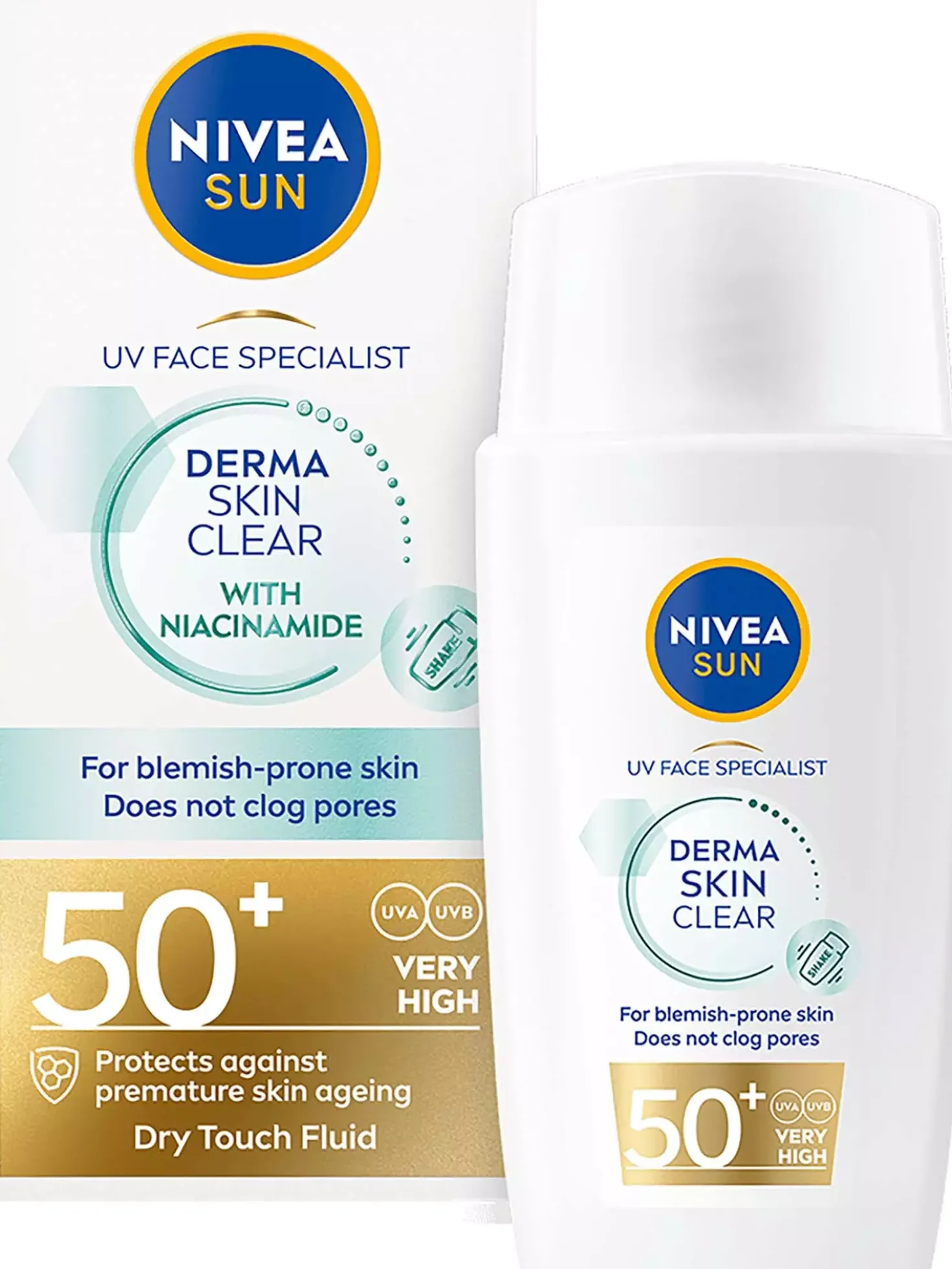 NIVEASUN UV Face Specialist Derma Skin Clear SPF50+ 40 ml