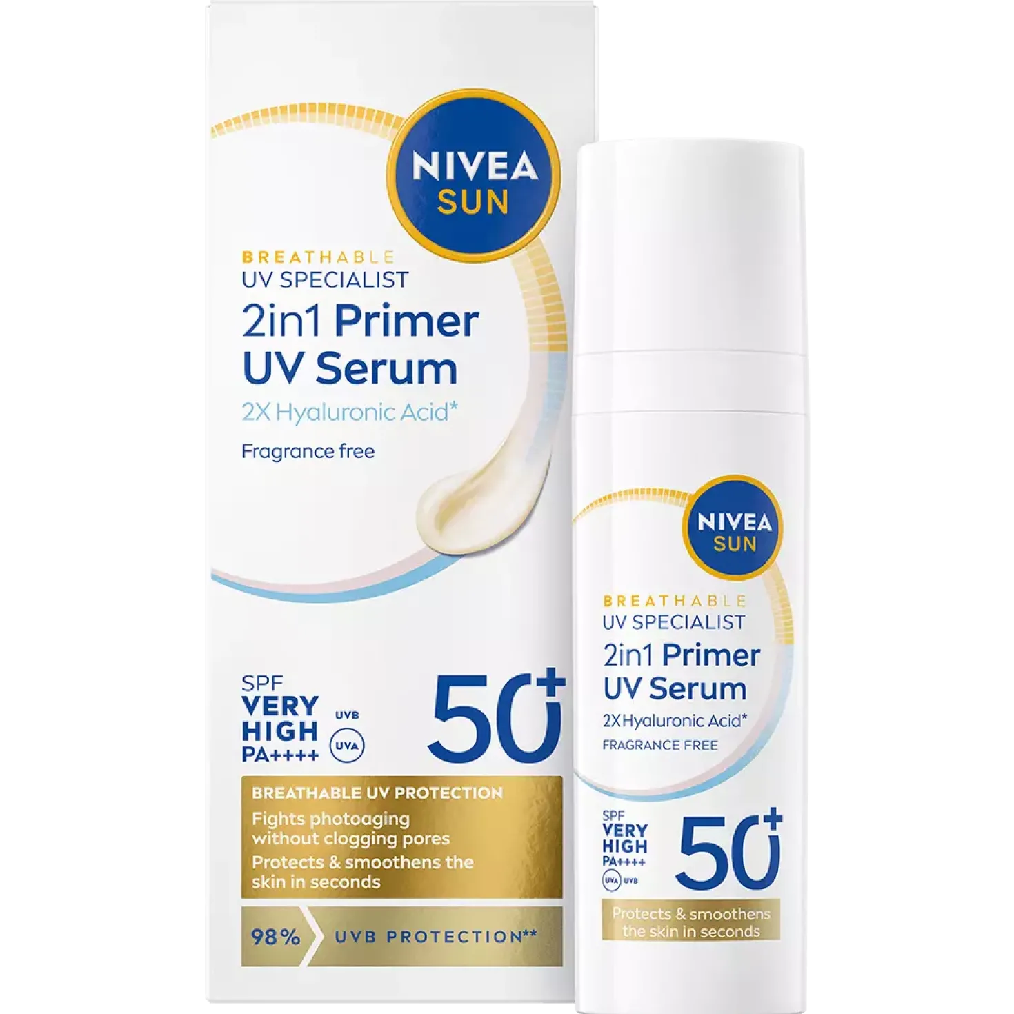 NIVEASUN UV Face specialist 2in1 Primer Daily UV Serum SPF 50 + 30 ml