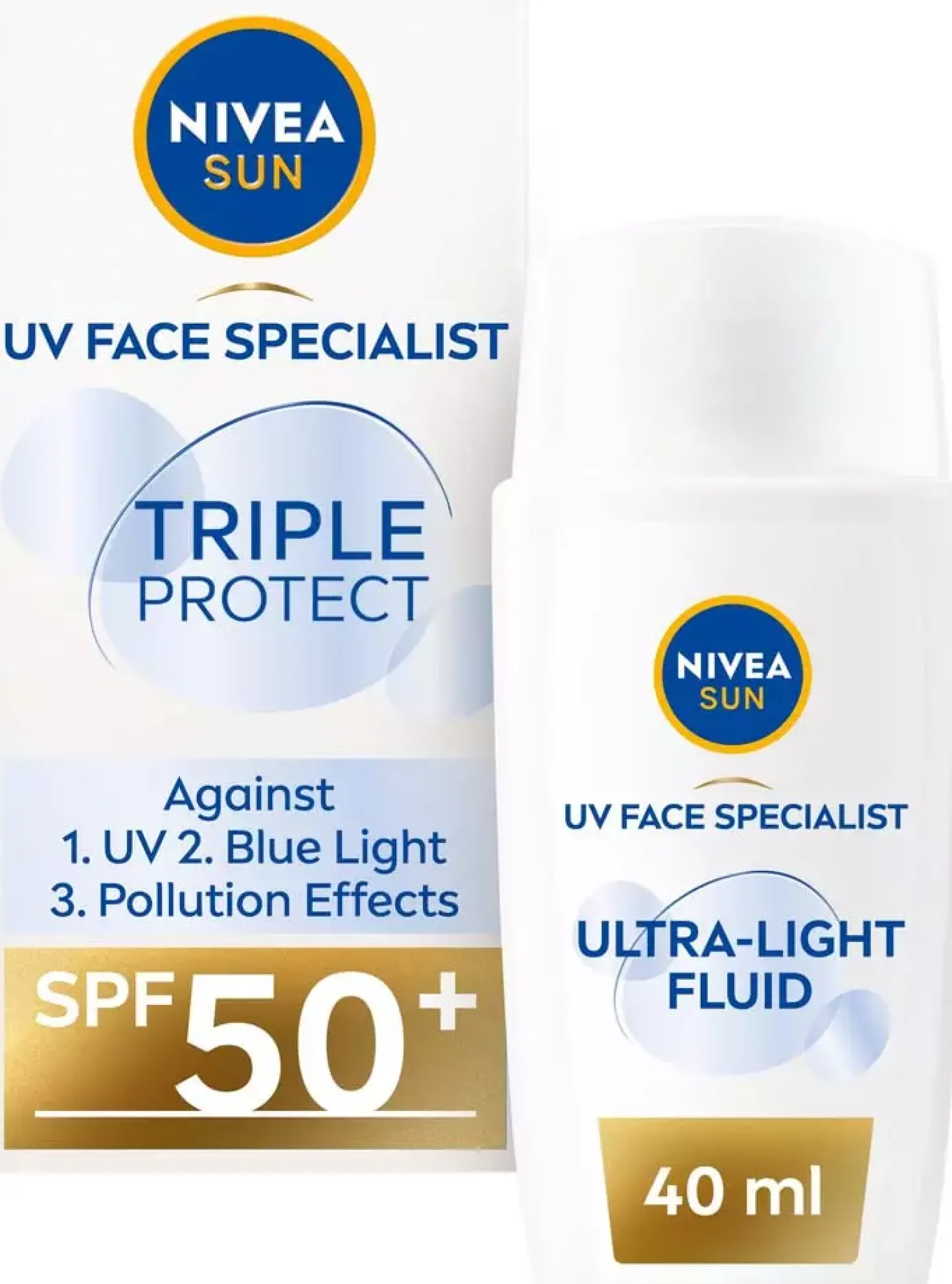 NIVEASUN UV Face Specialist Triple Protect Fluid SPF50+ 40 ml
