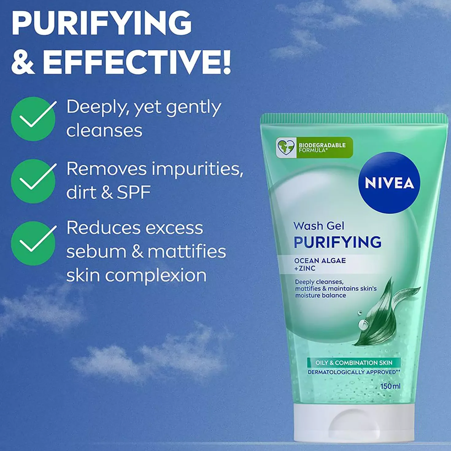 NIVEA Wash Gel Purifying 150 ml