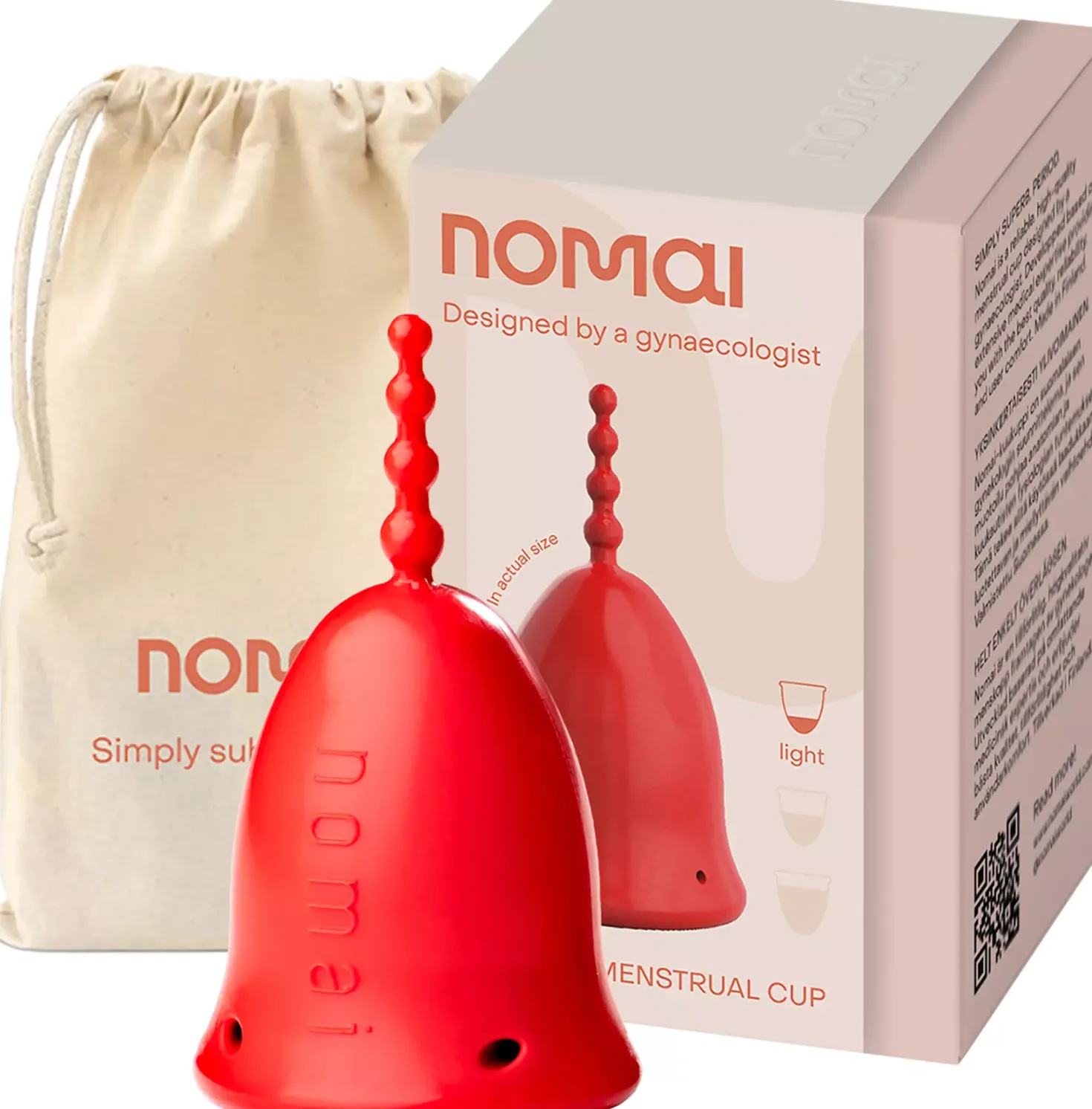 Nomai Menstrual Cup Medium Red