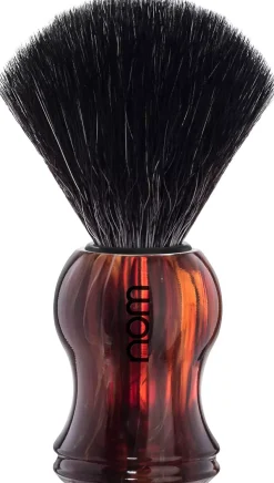 NOMGUSTAV Shaving Brush Black Fibre Havanna
