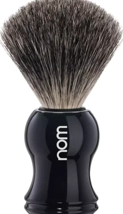 NOMGUSTAV Shaving Brush Pure Badger Black