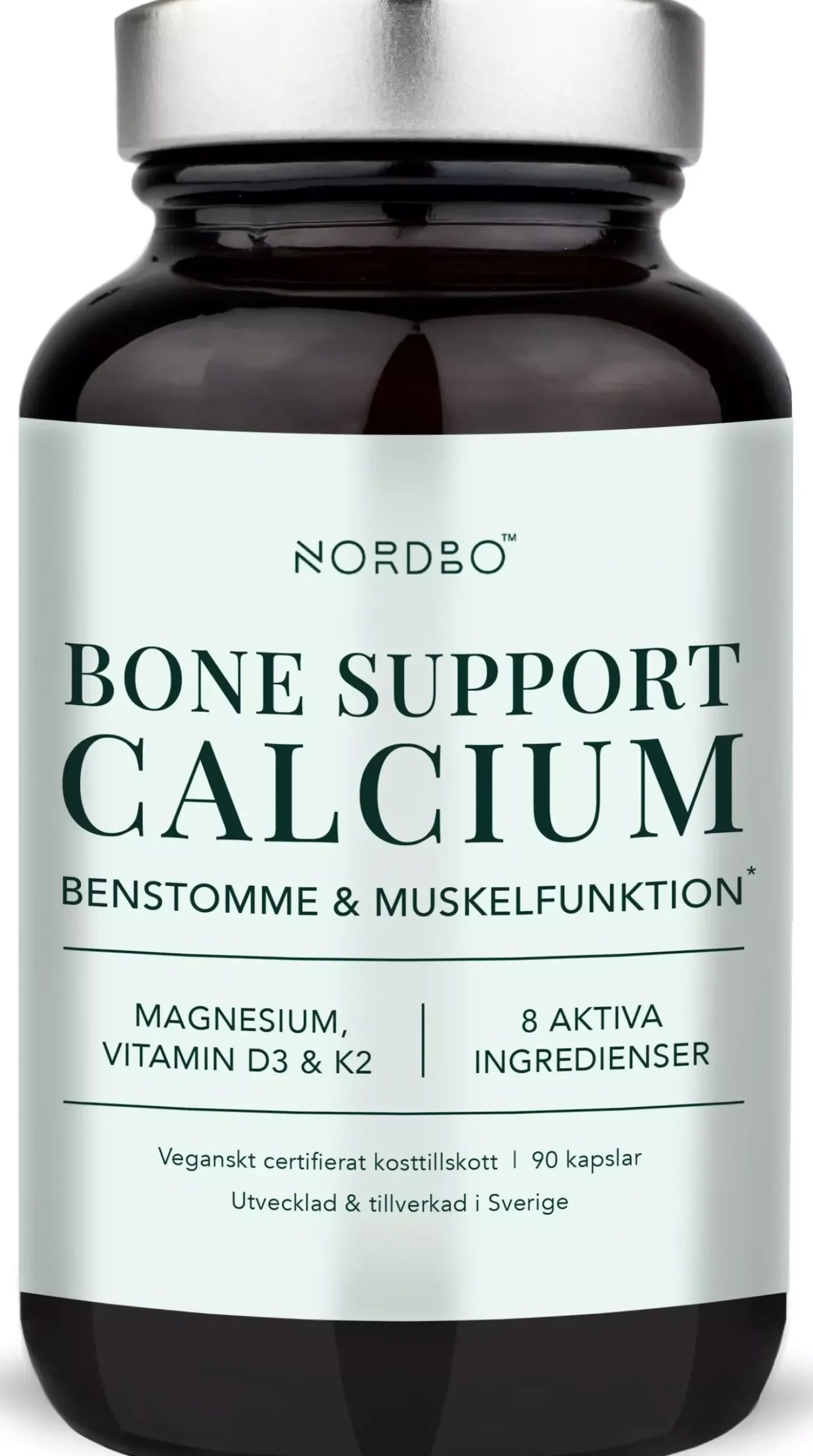 Nordbo Bone Support Calcium, 90 kap 90 stk