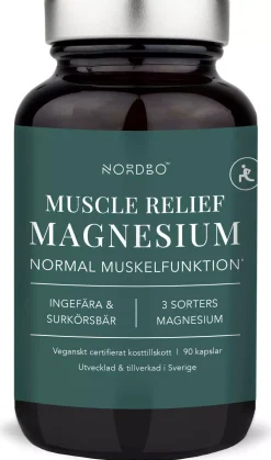 Nordbo Muscle Relief Magnesium 90 kap