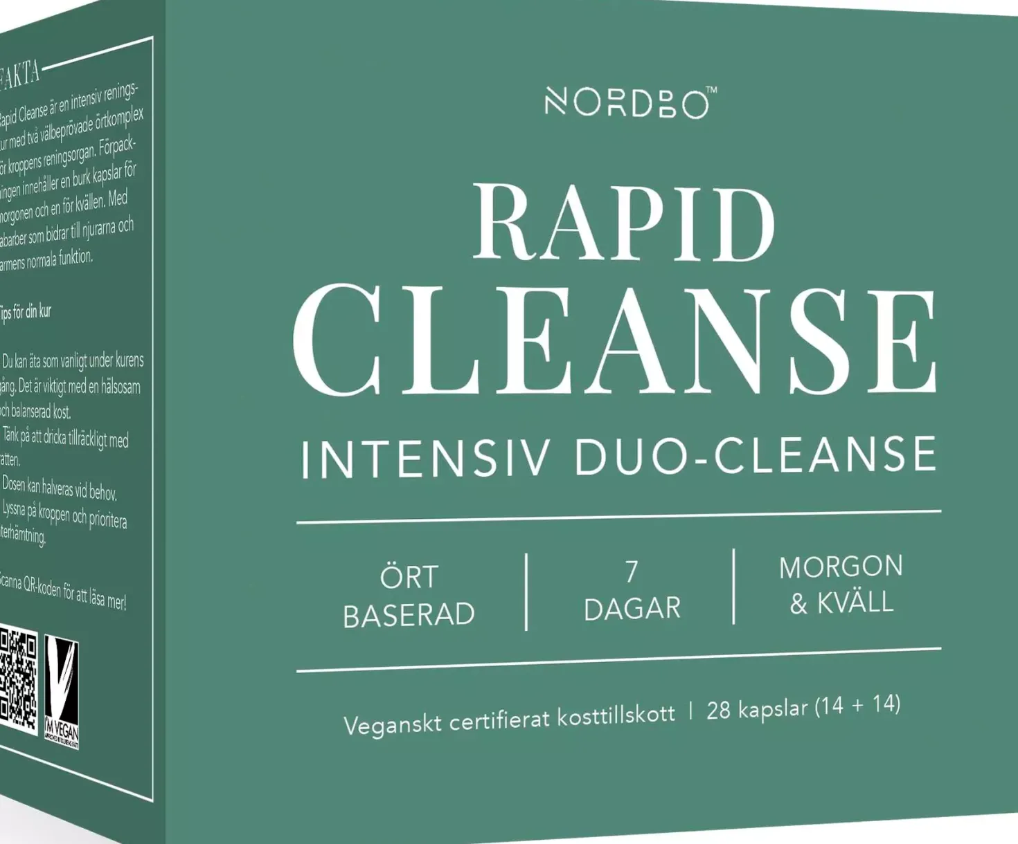 Nordbo Rapid Cleanse 28 kap