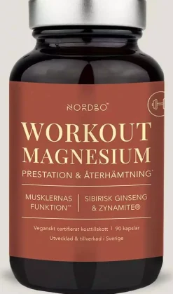 Nordbo WorkOut Magnesium, 90 kap 90 stk