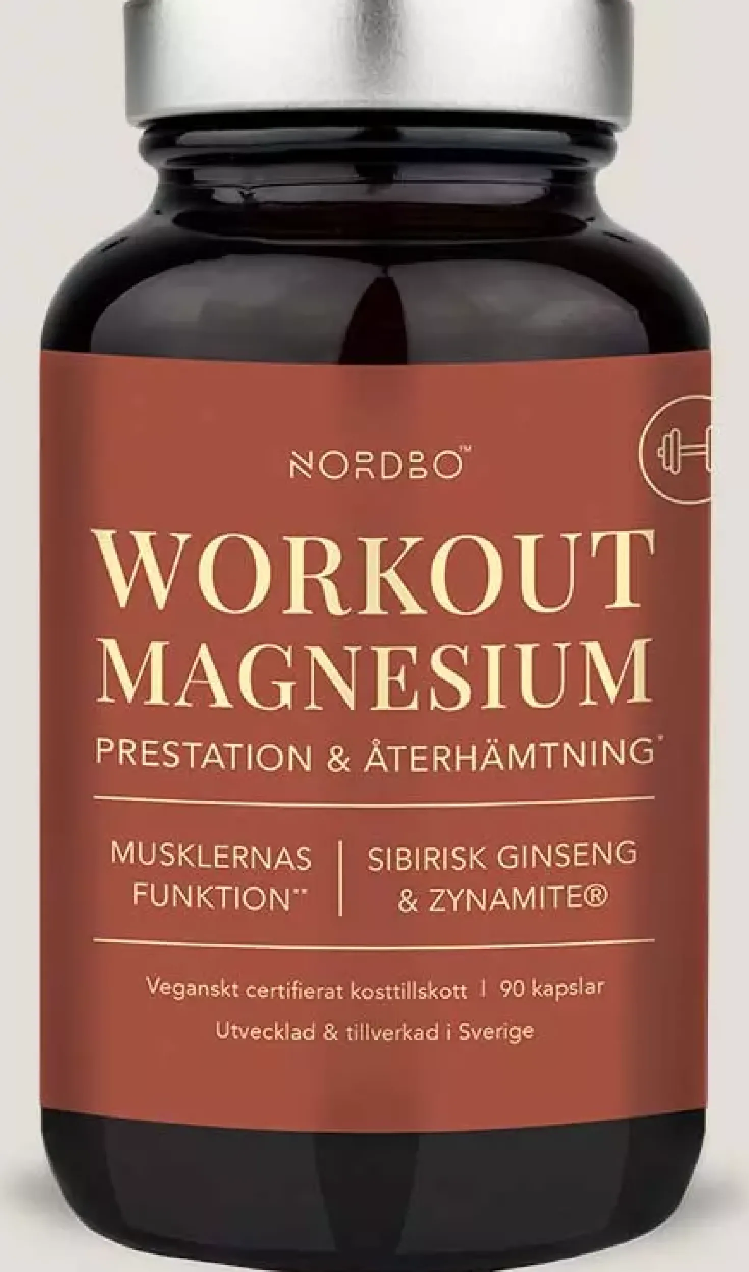 Nordbo WorkOut Magnesium, 90 kap 90 stk