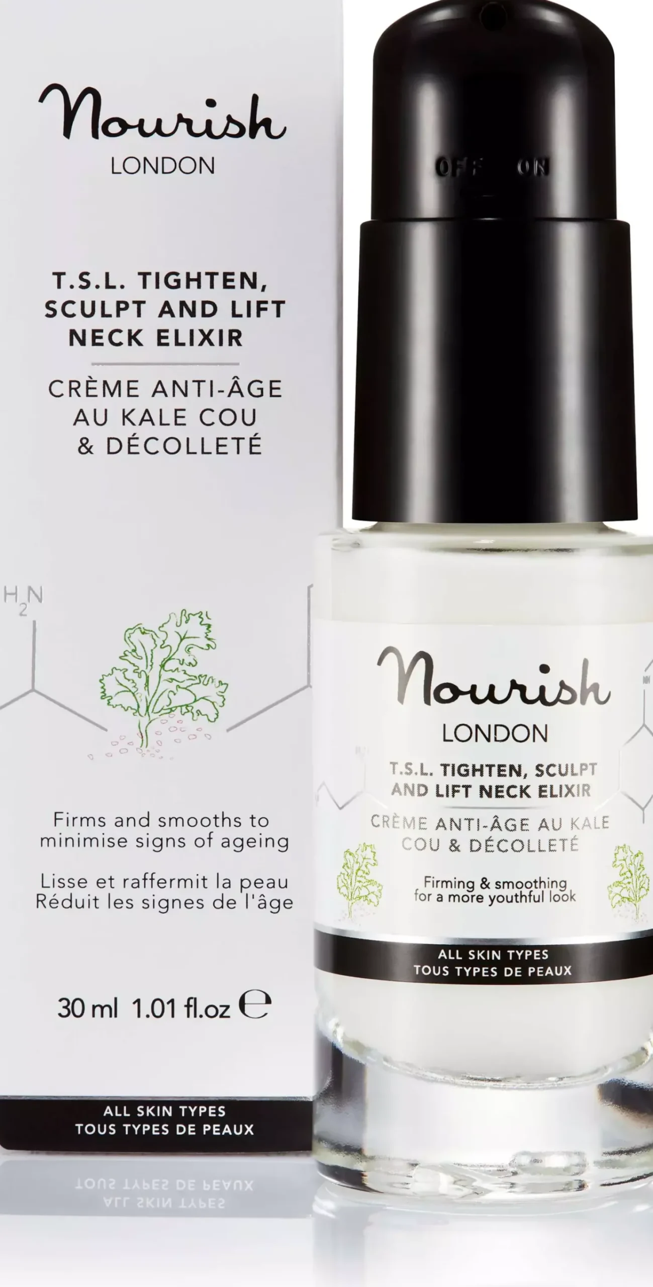 Nourish London TSL Tighten, Lift and Sculpt Neck Elixir 30 ml