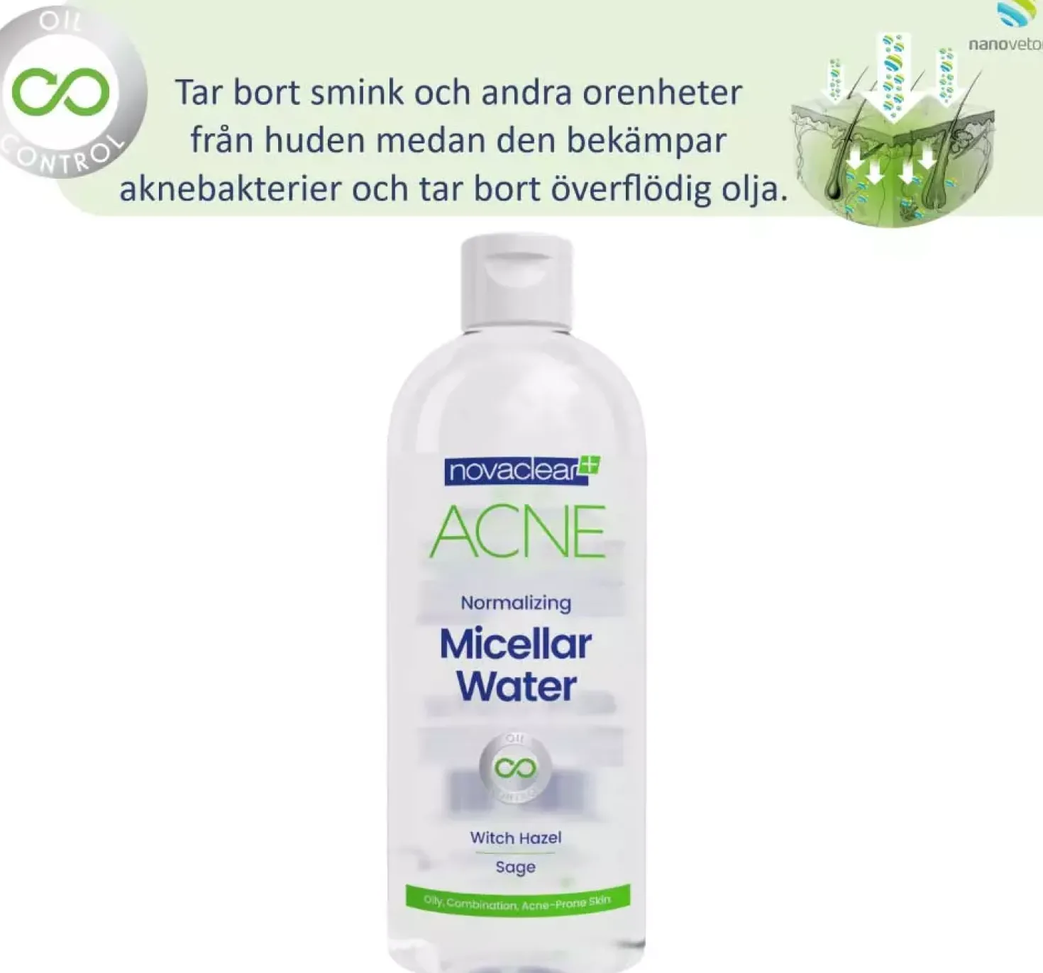 NovaclearAcne Micellar Normalizing Cleansing Water 400 ml