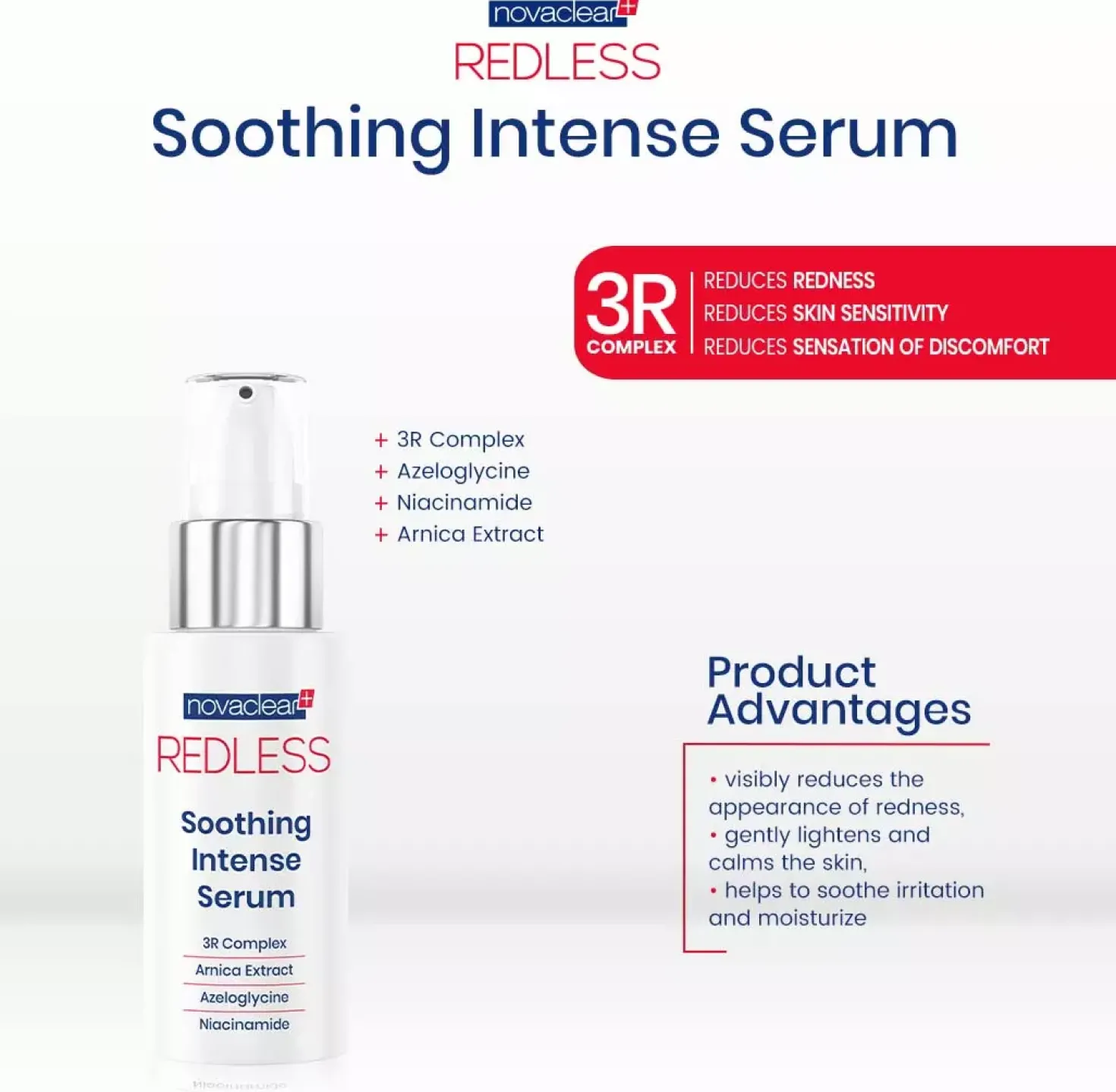 NovaclearRedless Soothing Intense Serum 30 ml