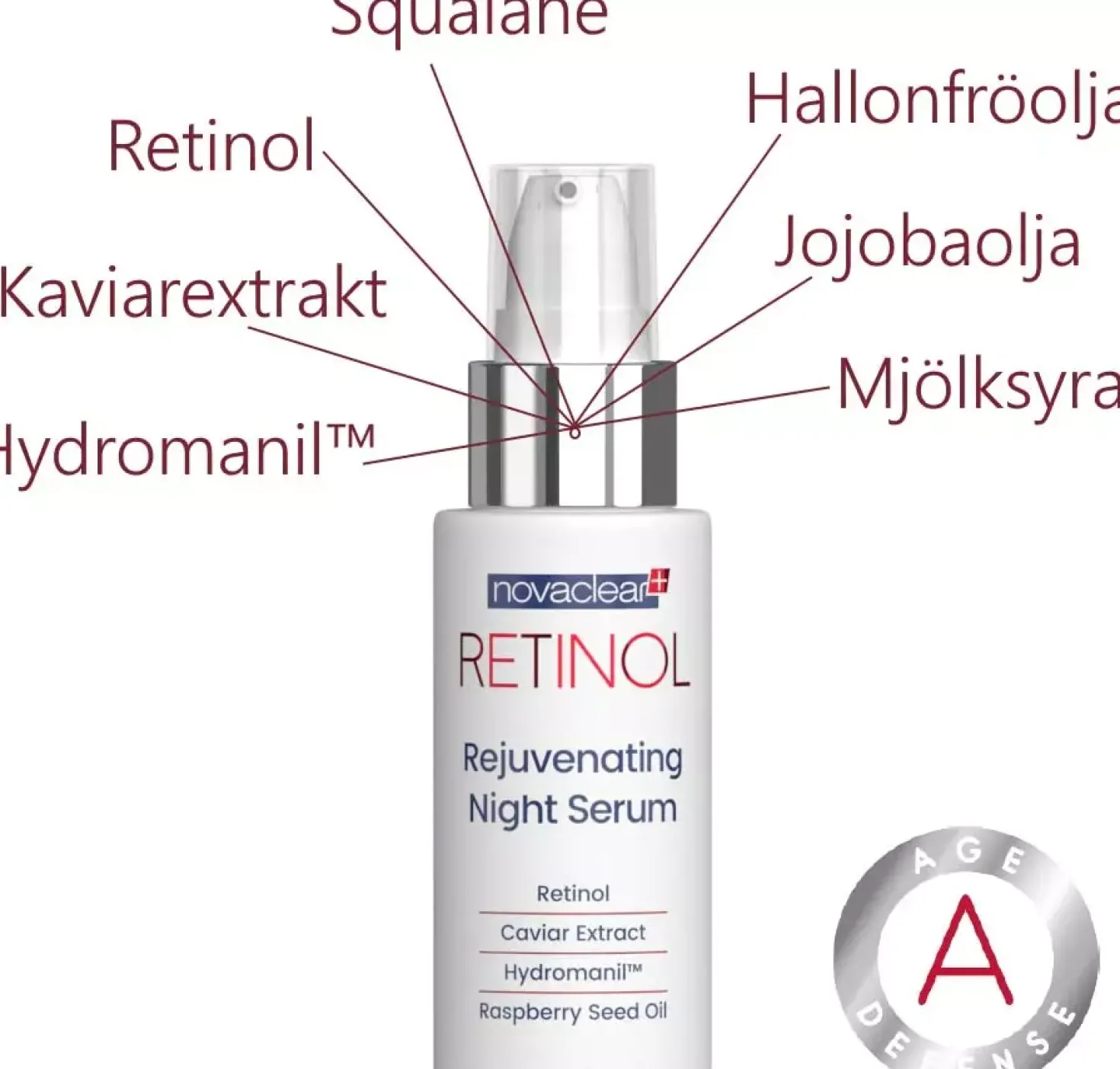 Novaclear Retinol Rejuvenating Night Serum 30 ml