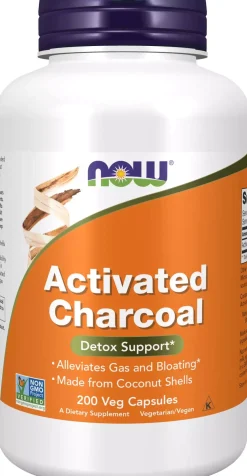 NOW Activated Charcoal 200 stk