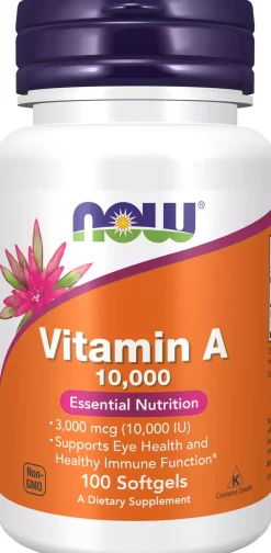 NOW A-Vitamin 10 000Iu 100 stk