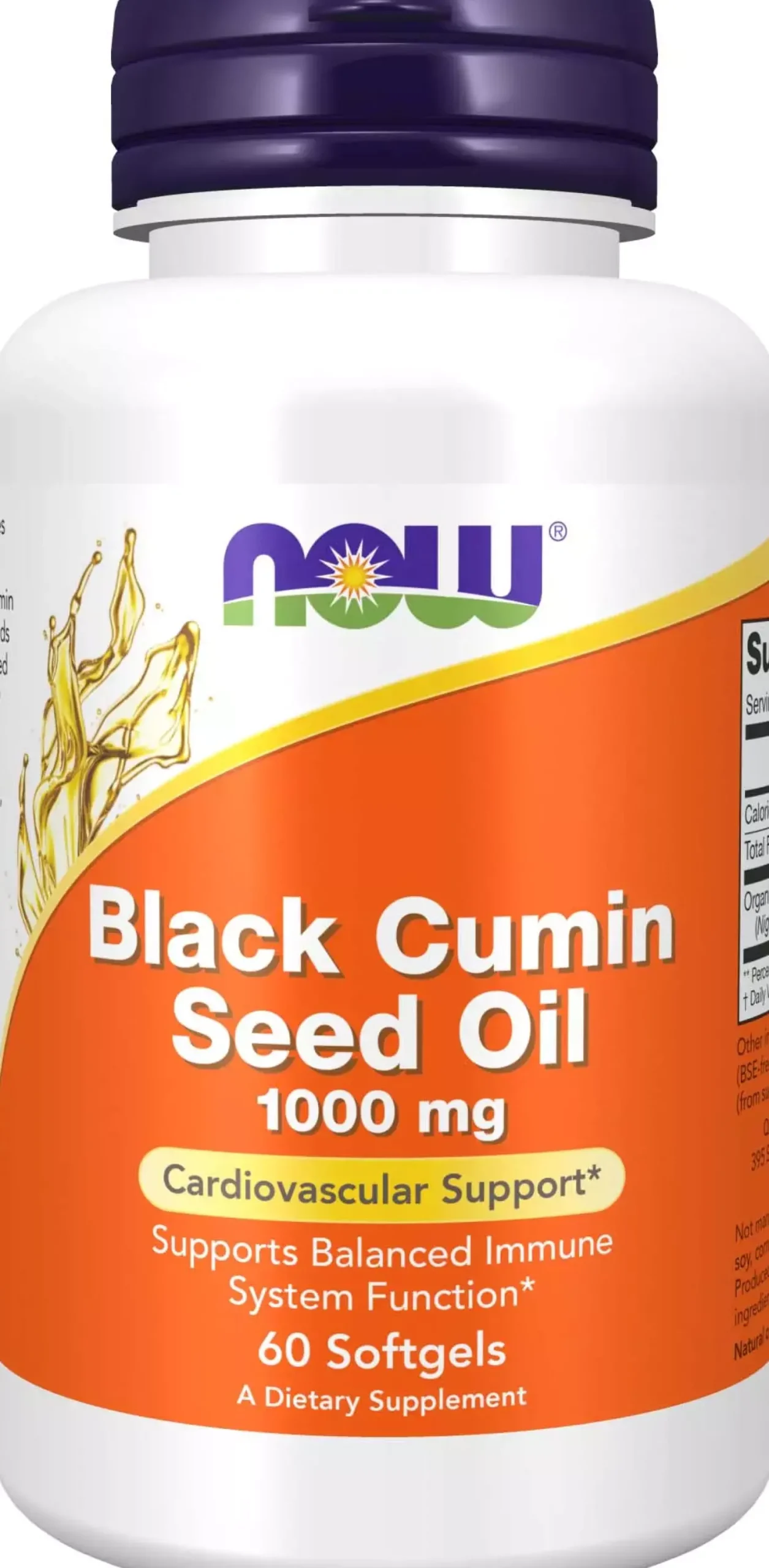 NOW Black Cumin Seed Oil 1000 Mg 60 stk