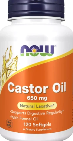 NOW Castor Oil 650 mg 120 stk