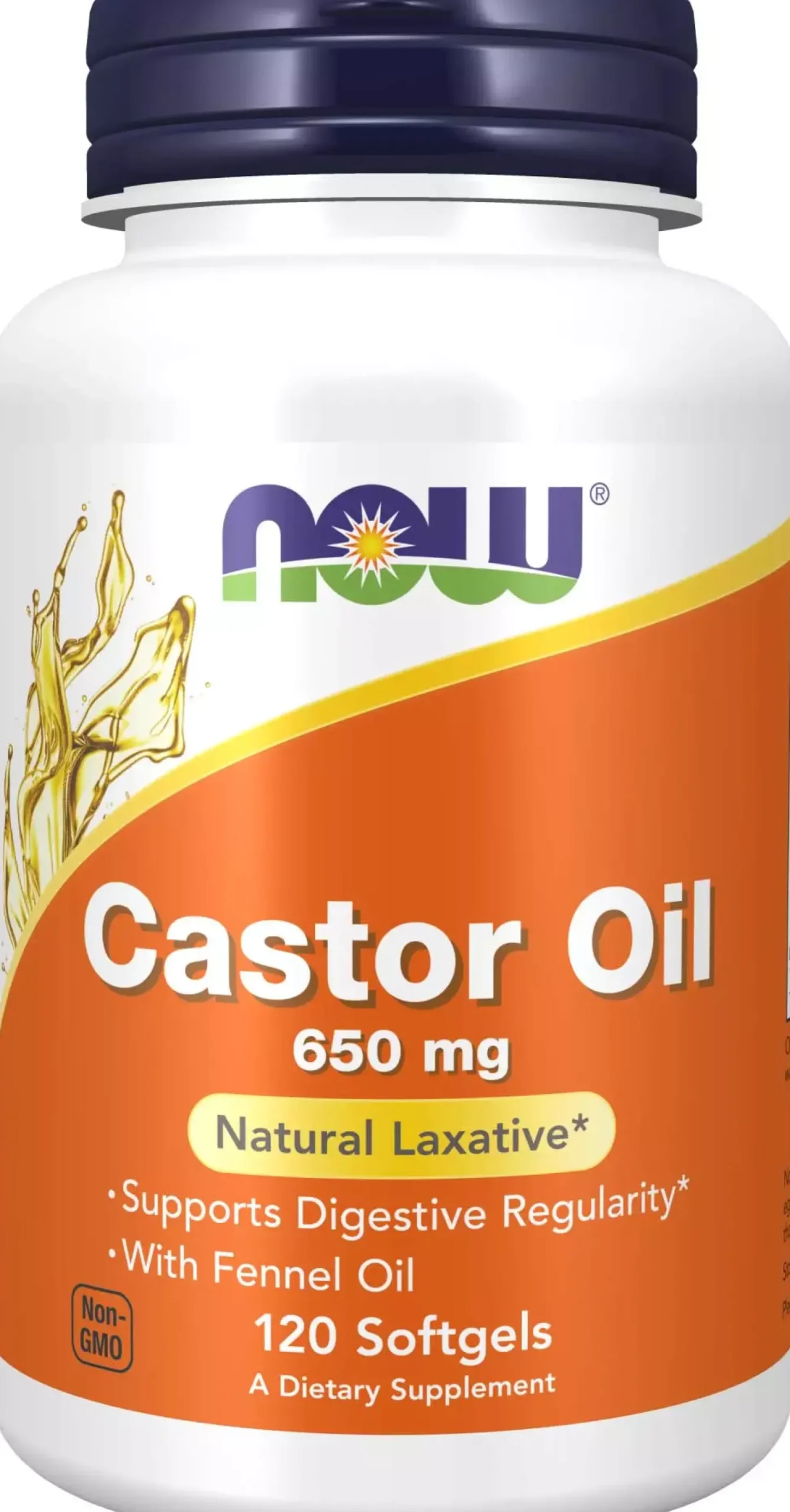 NOW Castor Oil 650 mg 120 stk