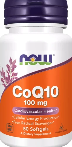 NOW Coq10 100 Mg 50 stk