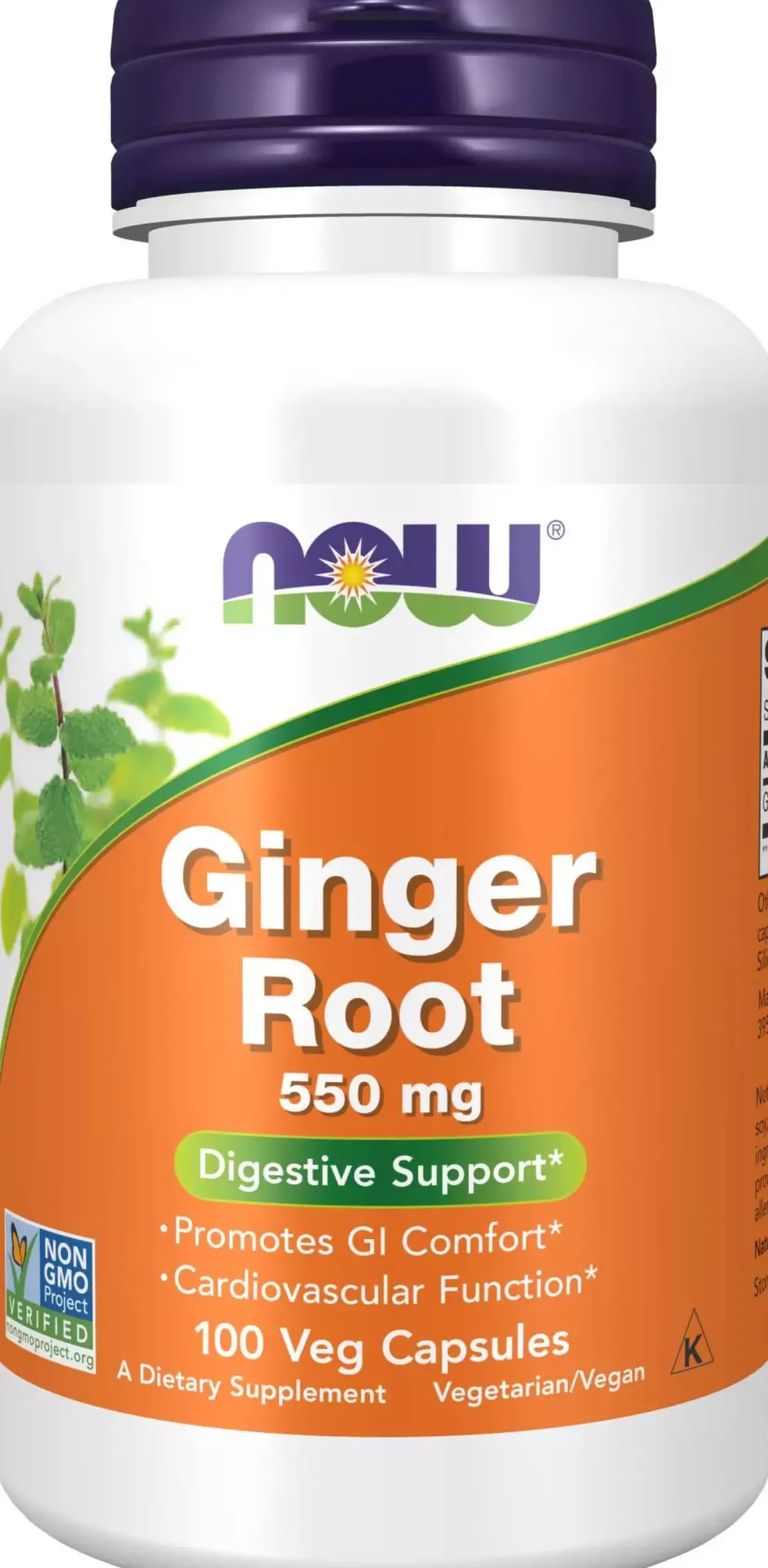 NOW Ginger 550 Mg 100 stk