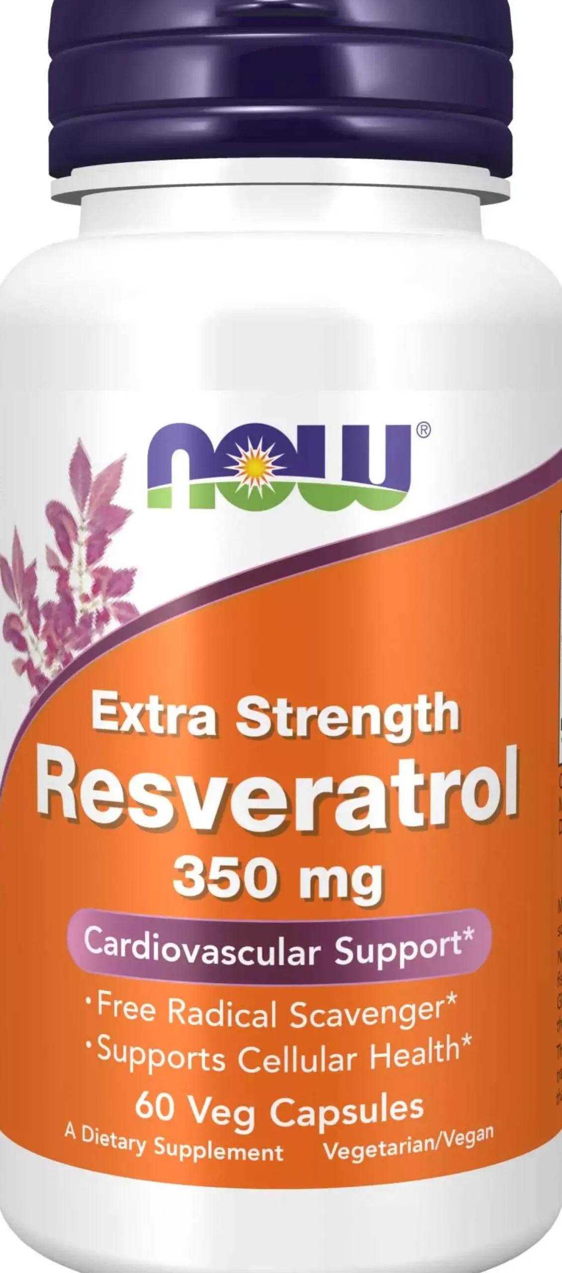 NOW Resveratrol Extra Strength 350 Mg 60 stk