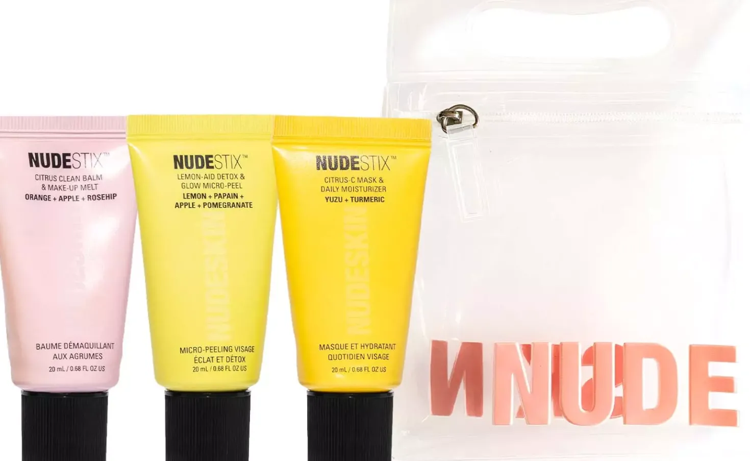 Nudestix 3-Step Citrus Skin Renewal - Makeup (Melt, Micro-peel, Moisturizer)