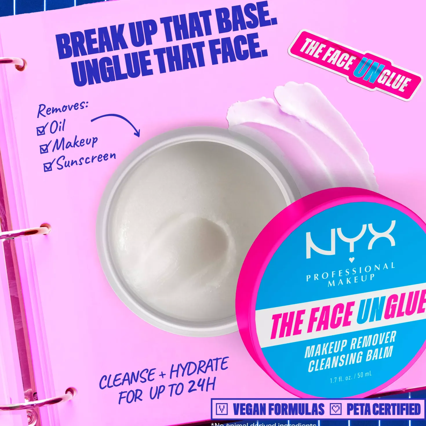 NYX PROFESSIONAL MAKEUP Face Unglue Makeup Remover 50 ml