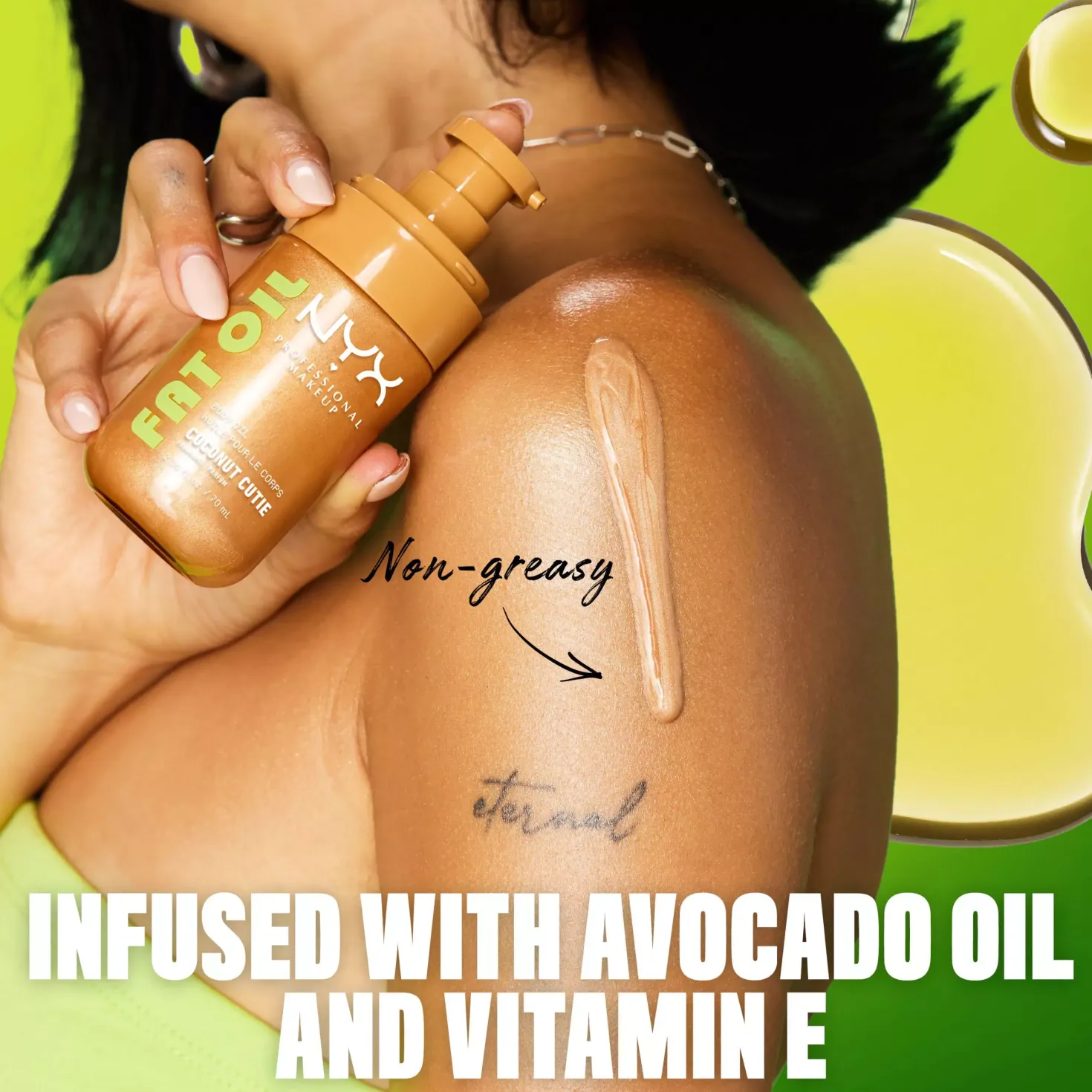 NYX PROFESSIONAL MAKEUP Fat Oil Body Oil Juicy Boo