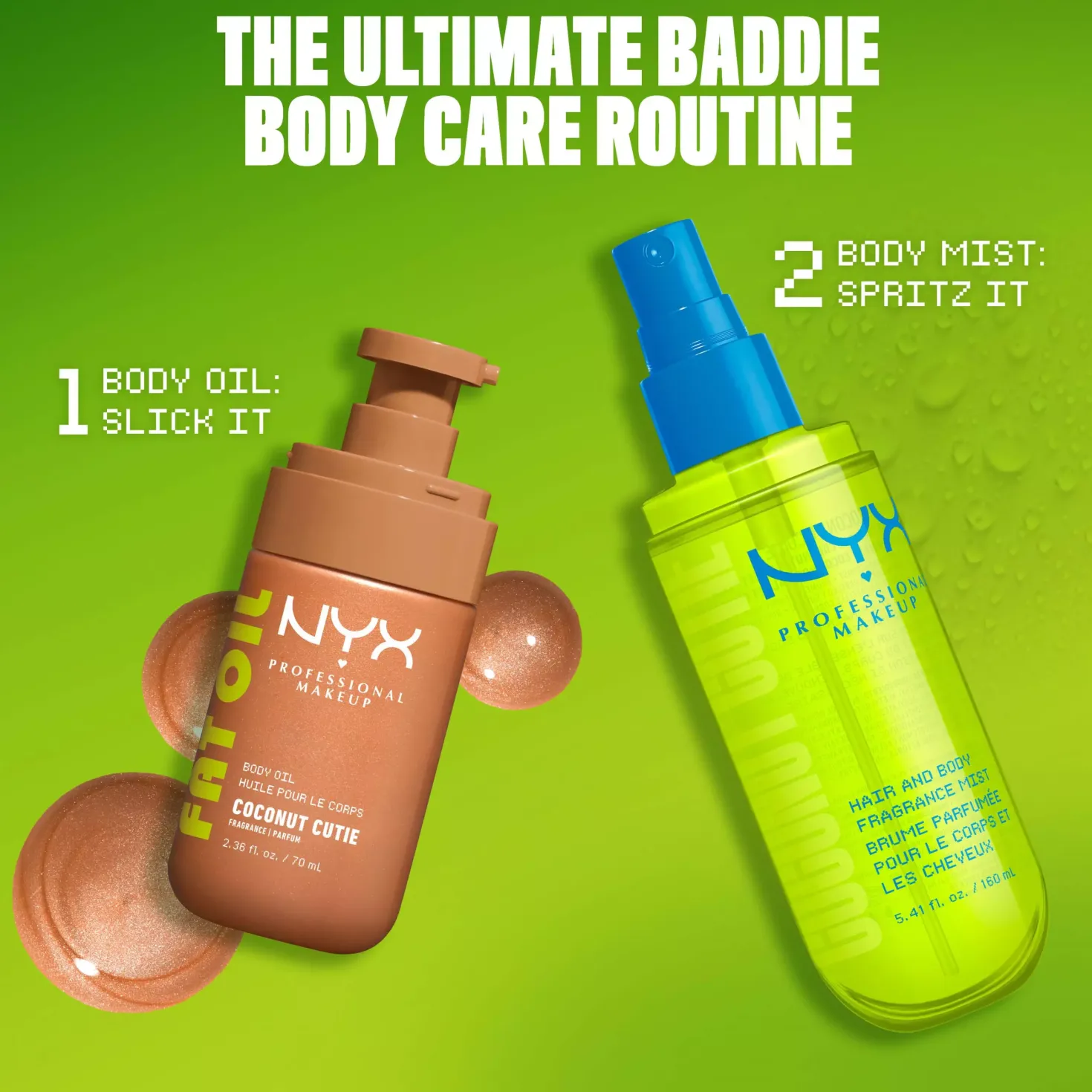 NYX PROFESSIONAL MAKEUP Fat Oil Body Oil Juicy Boo