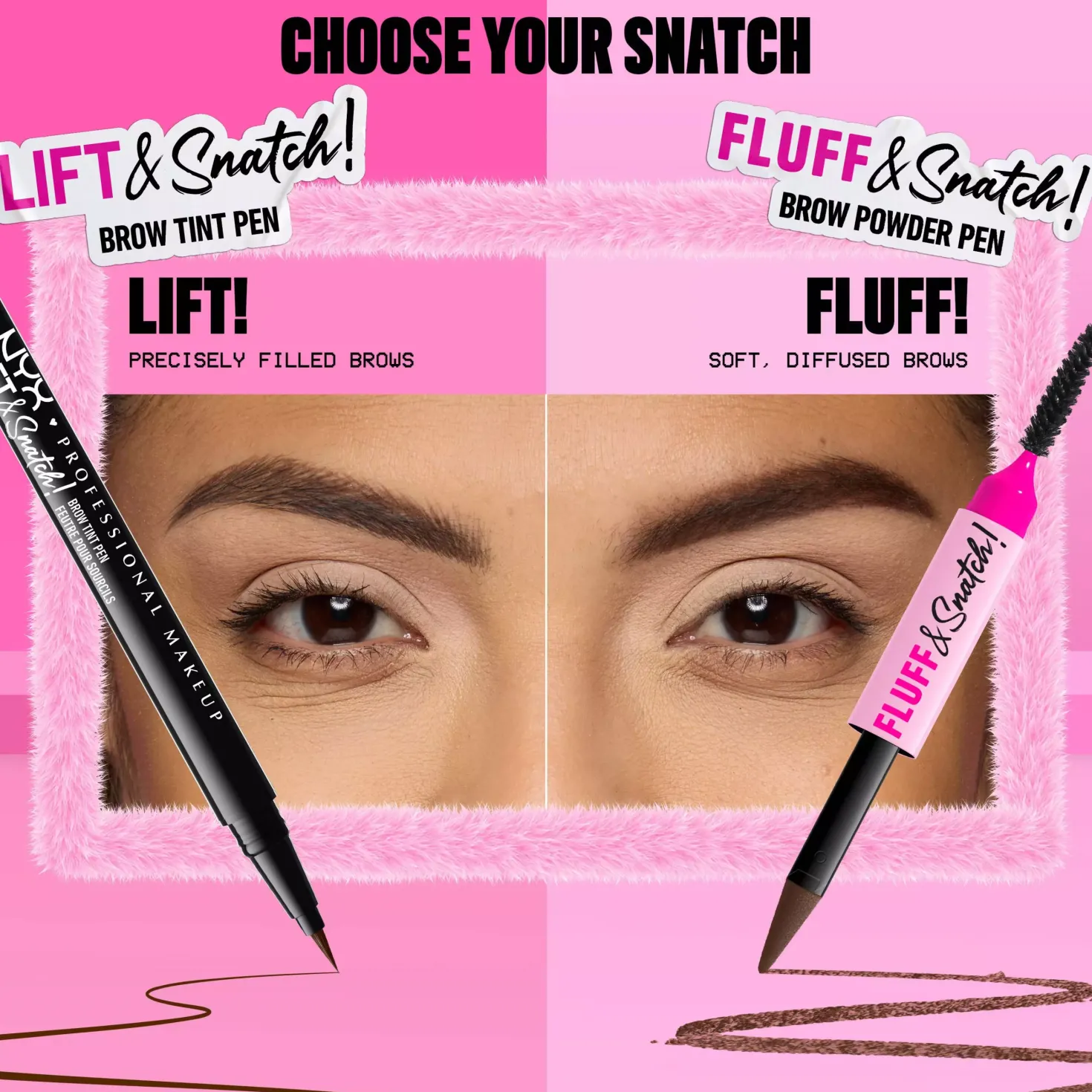 NYX PROFESSIONAL MAKEUP Fluff & Snatch Brow Powder Pen 05 Cool Ash Brown