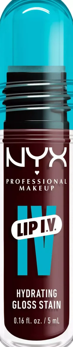 NYX PROFESSIONAL MAKEUP Lip I.V. Hydrating Gloss Stain Lip Gloss 17 Petal Pourin