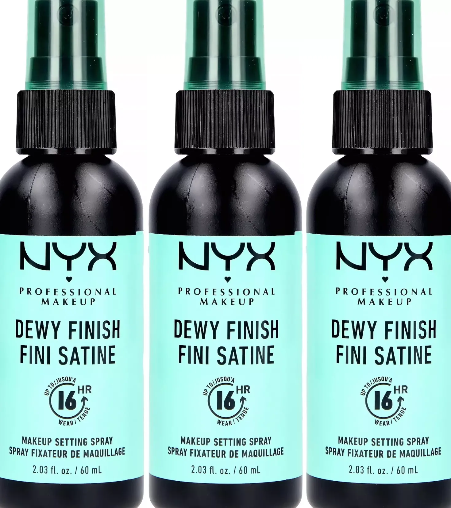NYX PROFESSIONAL MAKEUP Makeup Setting Spray Dewy Finish x 3