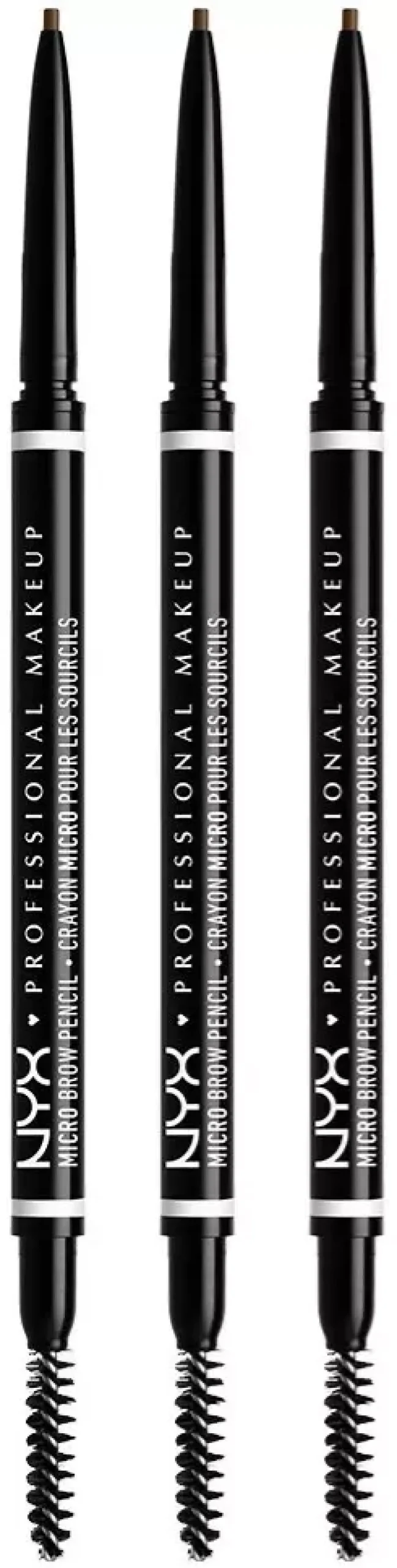 NYX PROFESSIONAL MAKEUP Micro Brow Pencil Ash Brown x 3