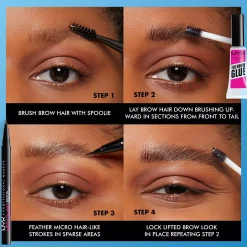 NYX PROFESSIONAL MAKEUP The Brow Glue Instant Brow Styler 03 Medium Brown