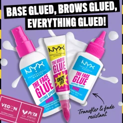 NYX PROFESSIONAL MAKEUP The Brow Glue Crazy Lift Lamination Gel 01 Transparent