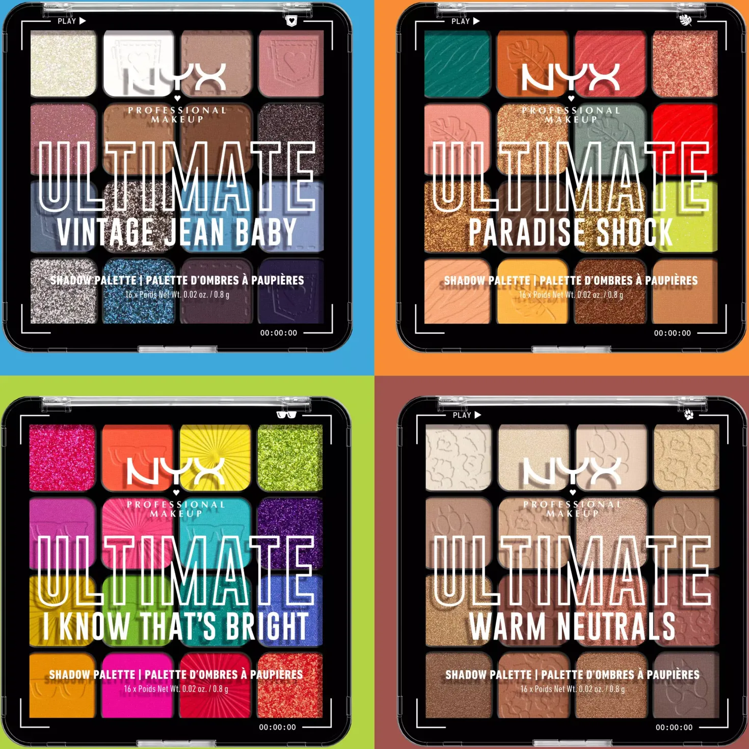 NYX PROFESSIONAL MAKEUP Ultimate Shadow Palette 05W Warm Neutrals