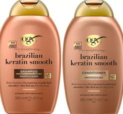 OgxBrazilian Keratin Shampoo 385 ml & Conditioner 385 ml