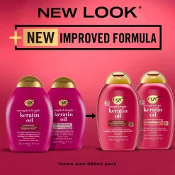 OgxKeratin Oil Shampoo 385 ml