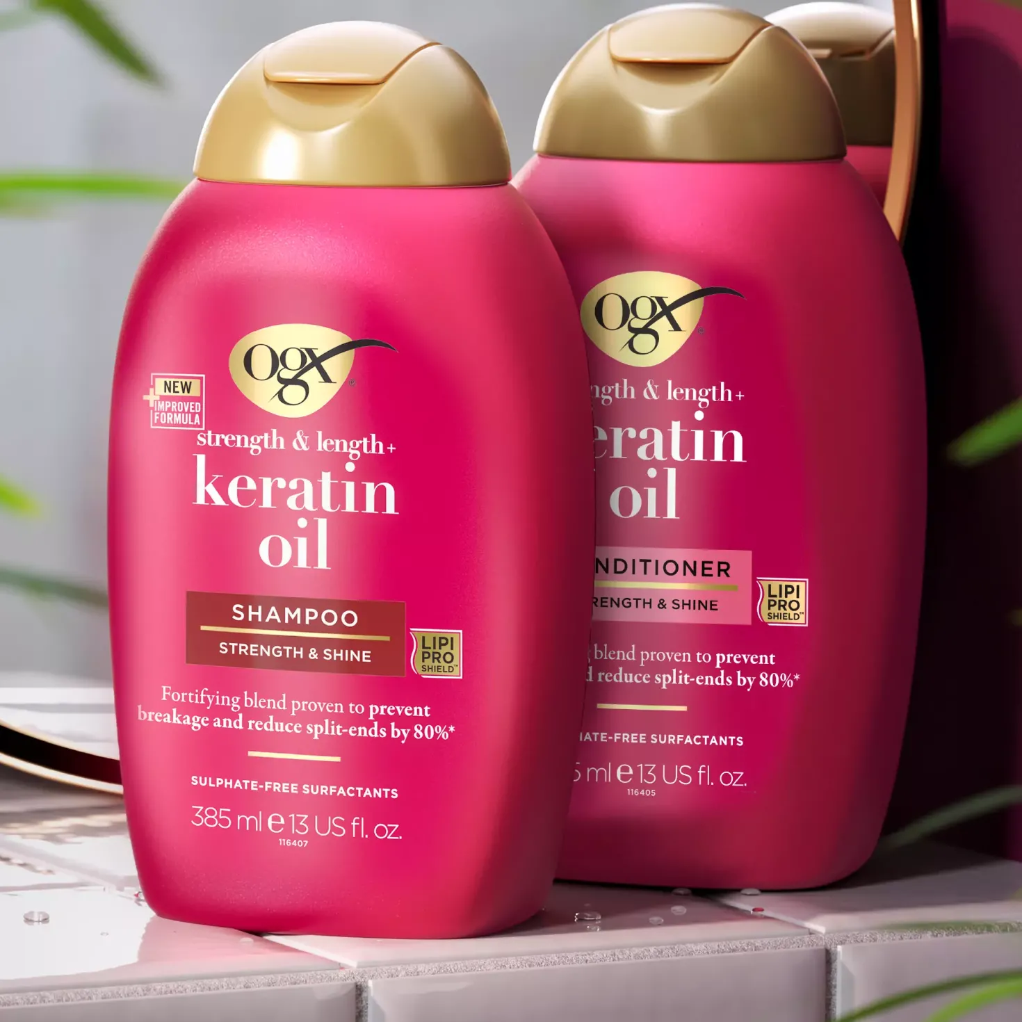 OgxKeratin Oil Shampoo 385 ml