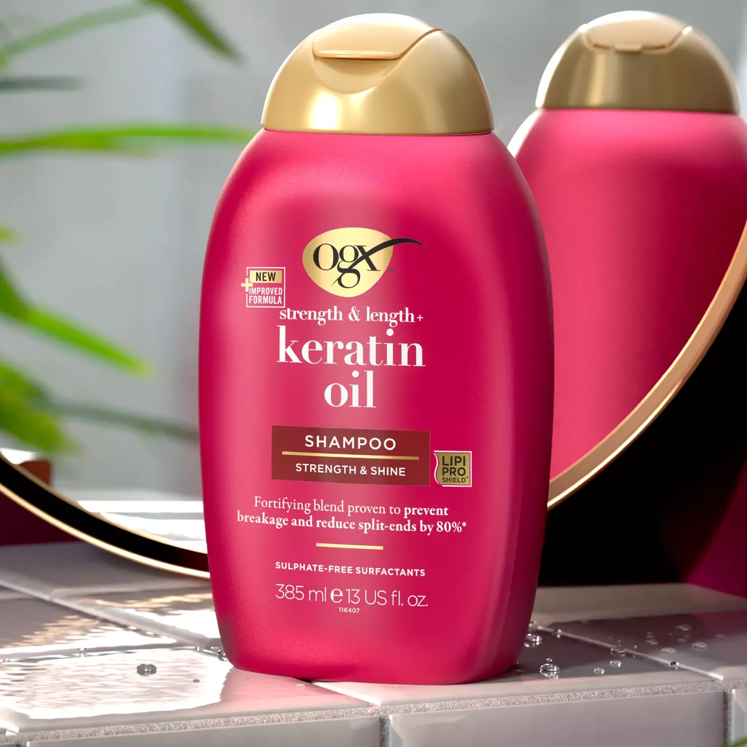 OgxKeratin Oil Shampoo 385 ml