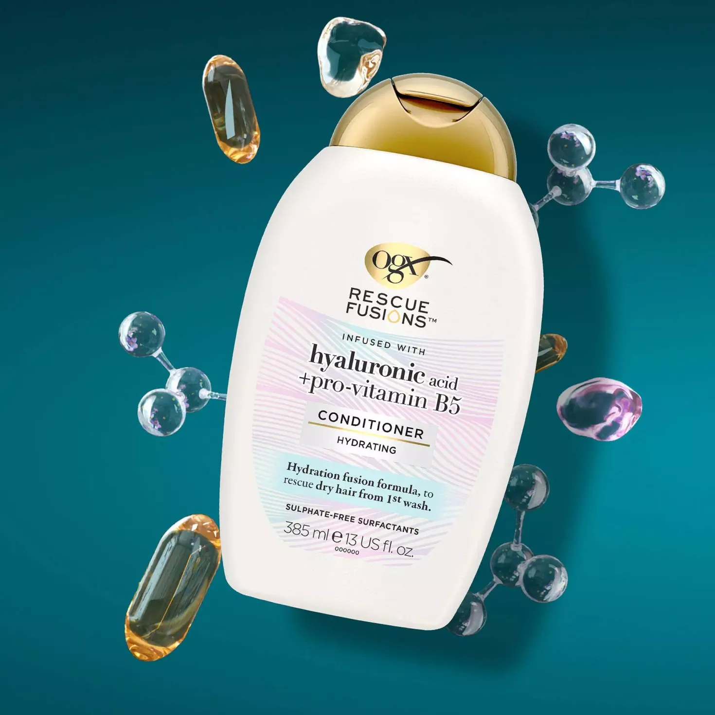 OgxRescue Fusions Hyaluronic Acid Conditioner 385 ml