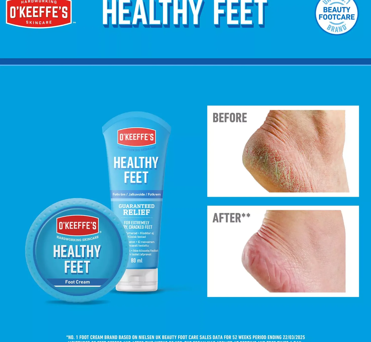 O´Keeffe´s Healthy Feet Foot Cream 80 ml