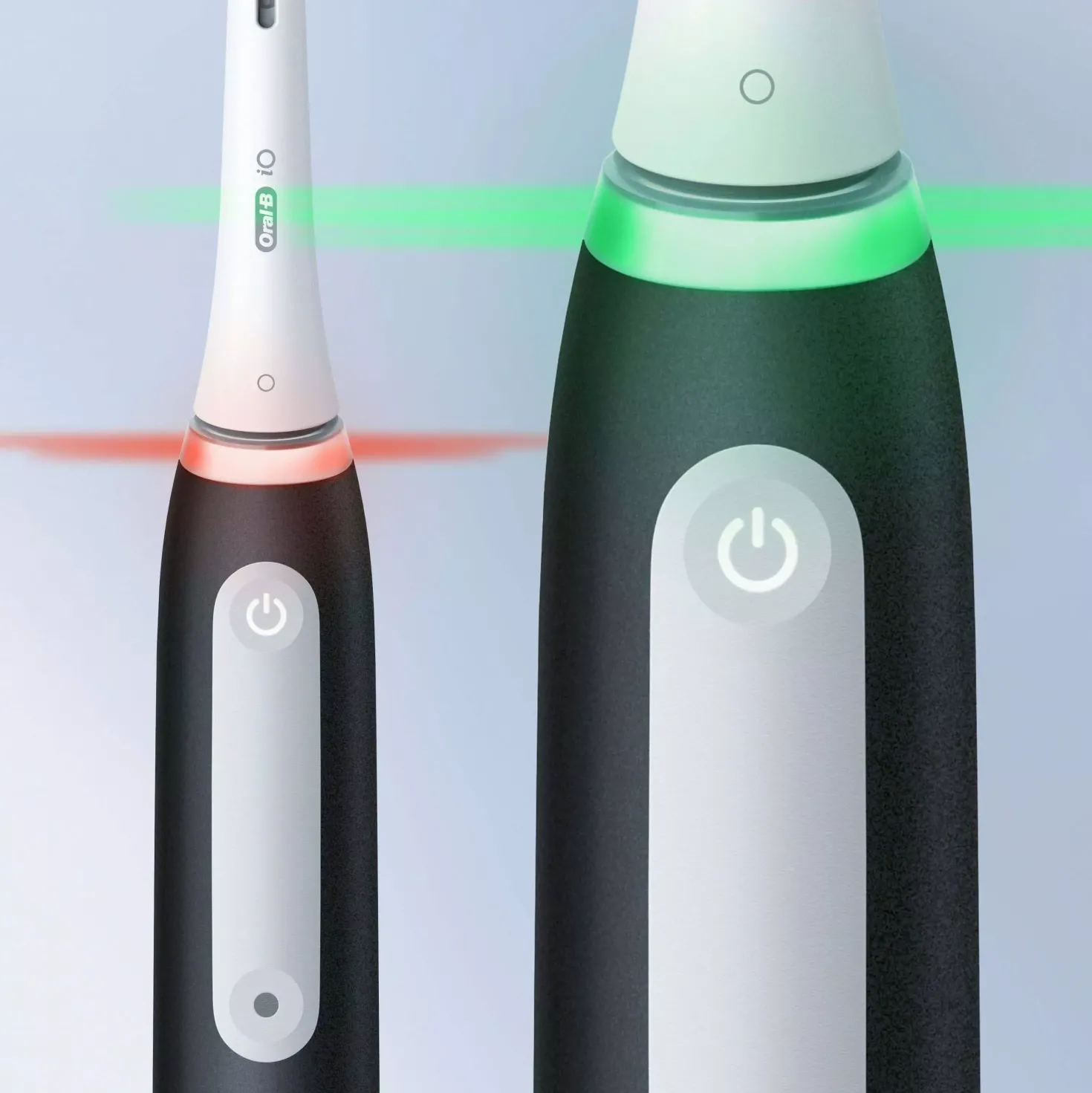 Oral B iO 3 Black & Blue Electric Toothbrushes Designed By Braun
