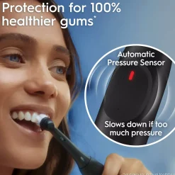 Oral B iO 2 Duo-pack Electric Toothbrushes Night Black & Calm Pink