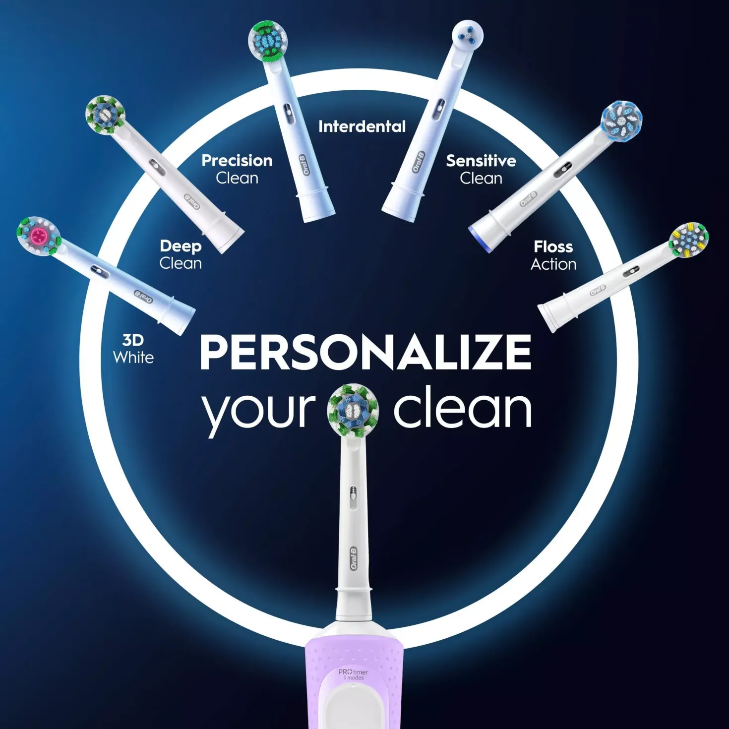 Oral B Vitality Pro Electric Toothbrush 2 Brush heads Black