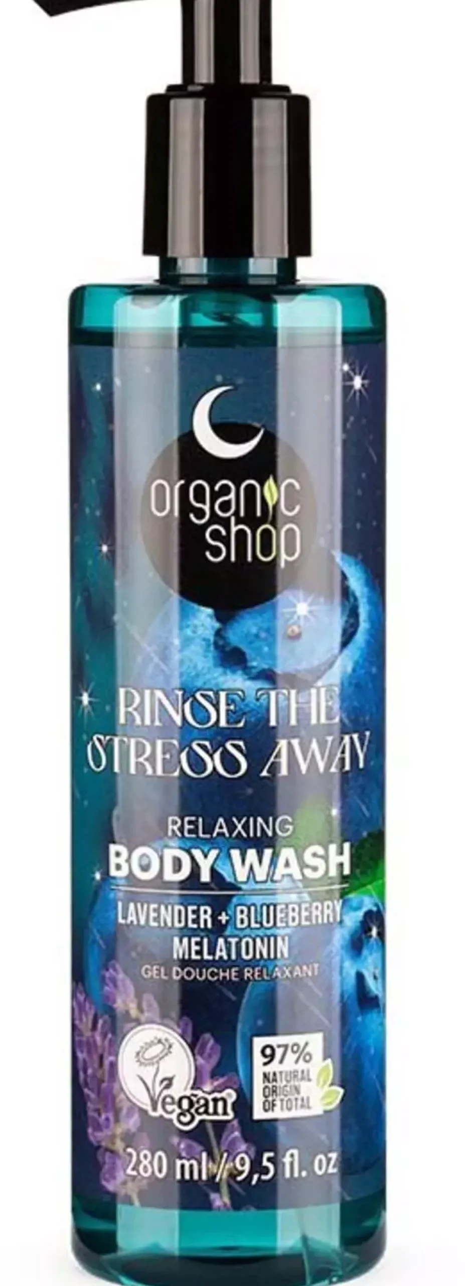 Organic Shop Sleeping Relaxing Body Wash Rinse The Stress Away 280 ml