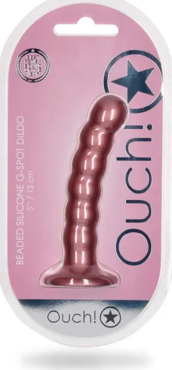Ouch! by Shots Beaded Silicone G-Spot Dildo 13 cm