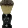 Parker Shaving Black Handle Synthetic Bristle Shave Brush