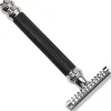 Parker Shaving Parker 26C -Black & Chrome Handle Open Comb 3 Piece Safety Razor