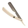 Parker Shaving Parker PTW - White ABS Handle Push Type Barber/Straight Razor