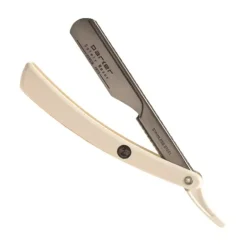 Parker Shaving Parker PTW - White ABS Handle Push Type Barber/Straight Razor